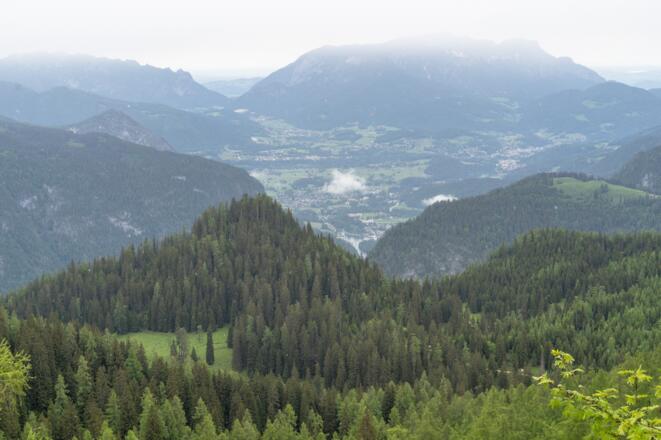 Schöner Blick auf St. Bartholomä und Schönau am Königssee