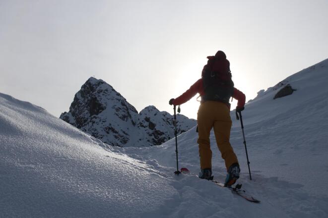 Anstieg zum Schwarzhornsattel