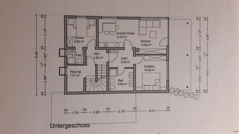 Grundriss 1 Untergeschoss
