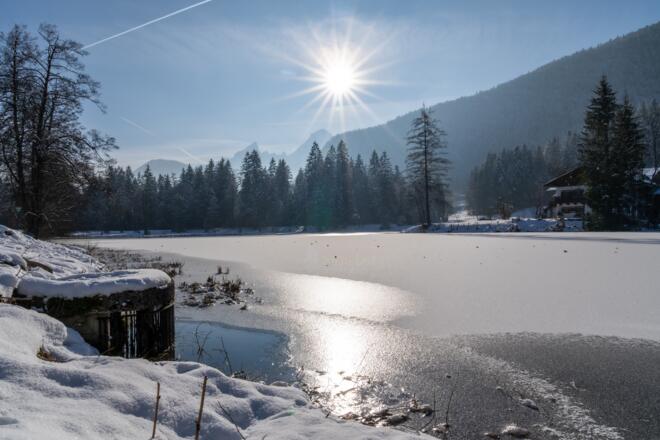 Der Böcklweiher im Winter