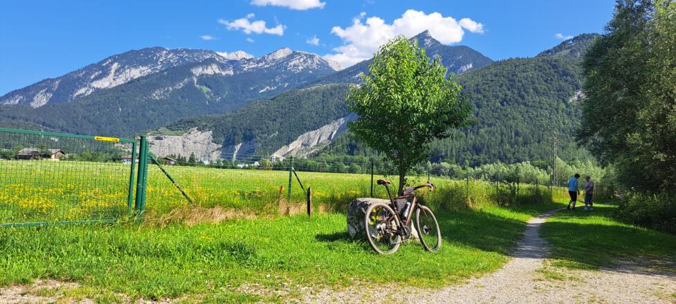 Am Single-Trail an der Salzach...