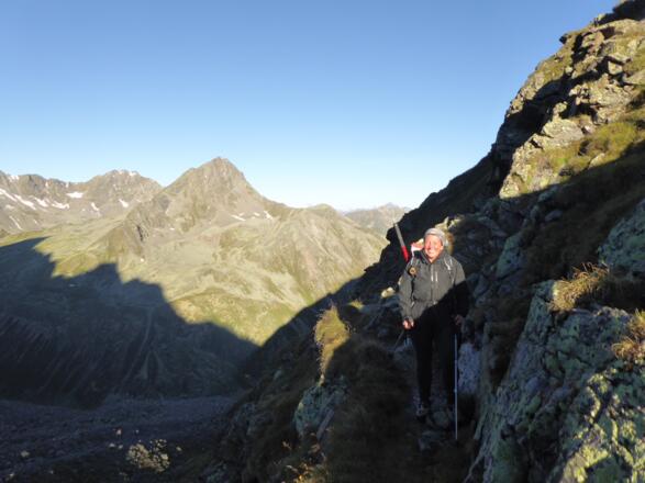 An der Felsstufe zum Hüttekar
