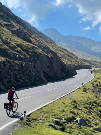 Auffahrt zum Timmelsjoch hinter Hochgurgl
