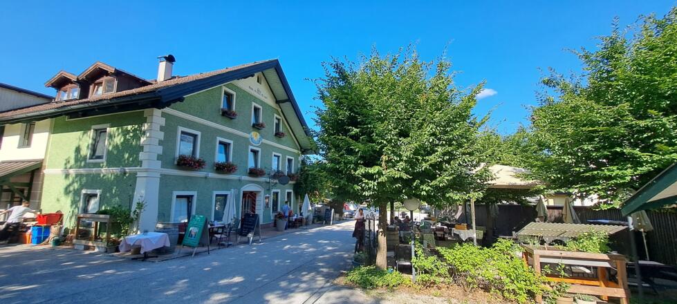 Der Gasthof Abfalter bei Golling ist sehr empfehlenswert für eine Rast...