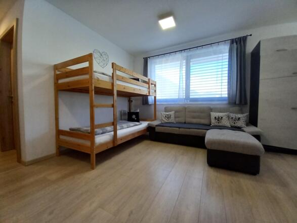 Stockbett (Schlafmöglichkeit im Wohnzimmer)
