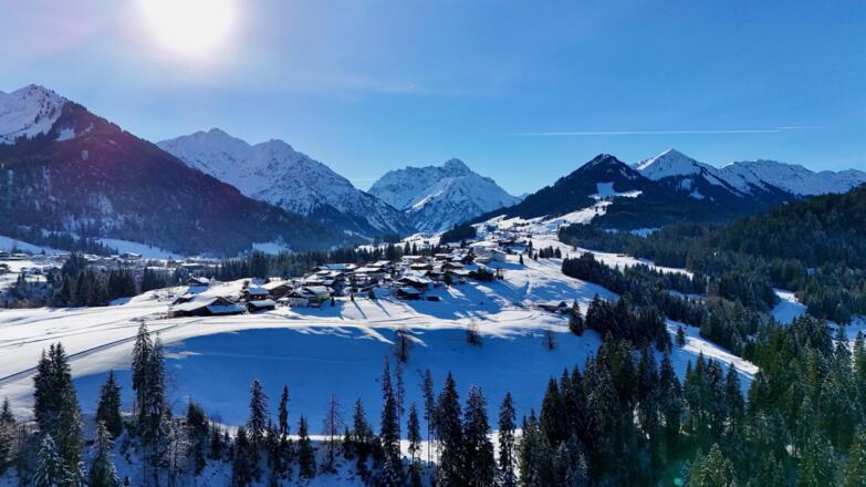 Aussicht im Winter direkt von Ihrer Unterkunft