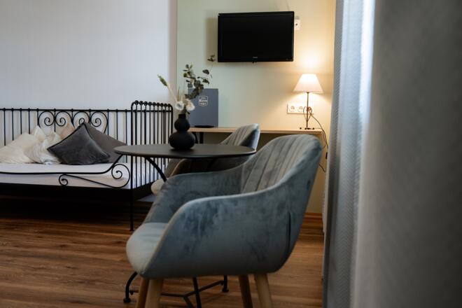 Sitzecke Doppelzimmer