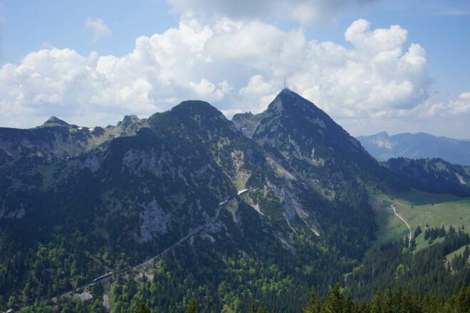 Blick von der Hochsalwand zum Wendelstein