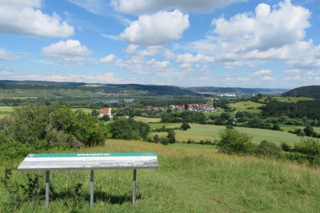 Panoramatafel Spitzbergblick Ost