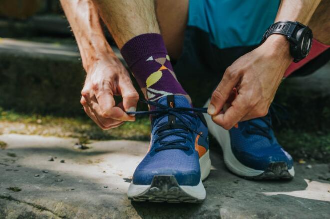 Mit den Brooks Divide 4 beim Trailrun auf den Mittag