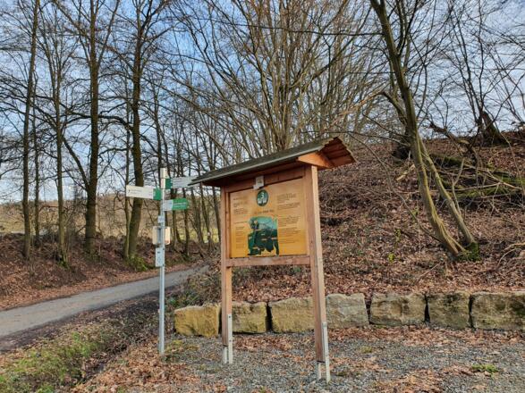 Eingangstafel Steigerwald-Runde Drei-Wälder-Weg