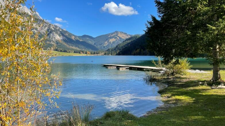Landhaus Lignum und Wasserwelten Haldensee in unmittelbarer Nähe