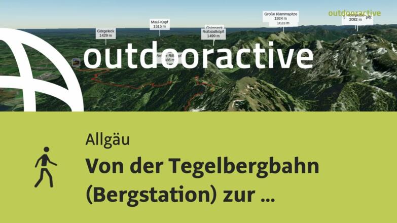 Von der Tegelbergbahn (Bergstation) zur Buchenbergbahn (Bergstation)