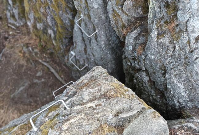 Steighilfen am Kastenstein