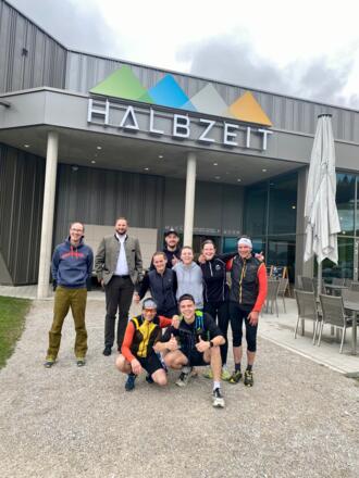 Ankunft im Ziel - Halbzeit in der Jennerbahn Mittelstation