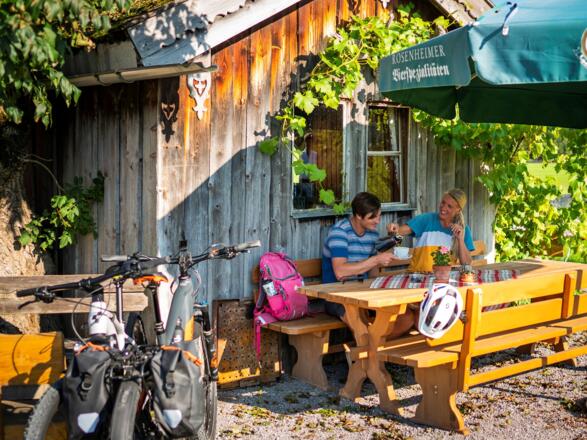 Pause im Biergarten