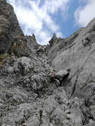 Aufstieg zum Gr. Waxenstein