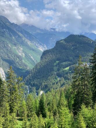 Straße von Martina nach Nauders aus sicherer Entfernung