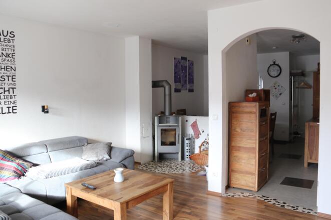 Wohnzimmer mit Schwedenofen