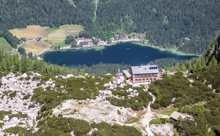 Die Blaueishütte oberhalb des Hintersees
