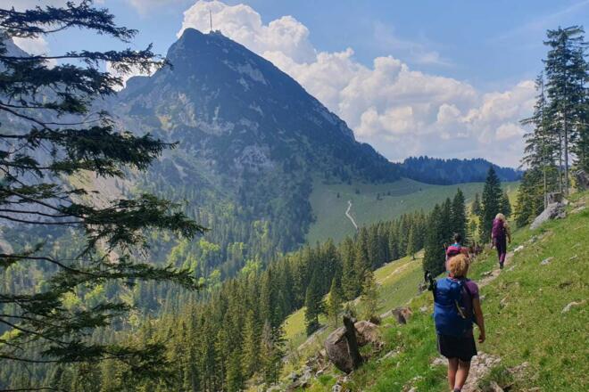 Weg von der Hochsalwand zum Wendelstein