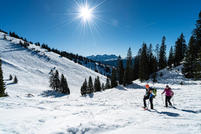 Durch das Dürrnbachtal geht es auf die Lembergschneid