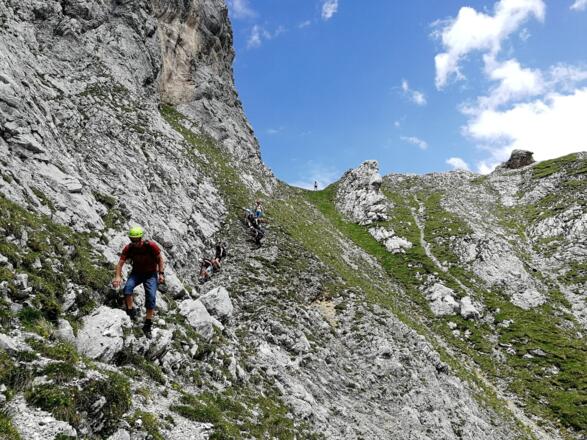 Steig nach der Mittagscharte