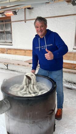Weißwurstkessel Samstags Winter Speck-Alm