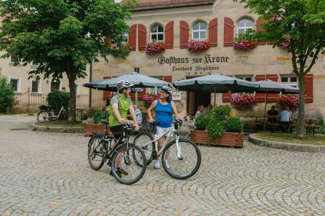 Auf dem Marktplatz Thalmässing