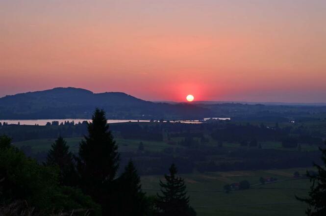 Sonnenuntergang am Forggensee