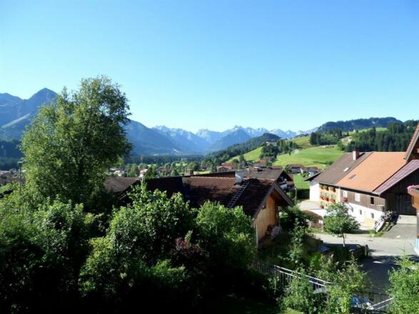 Sicht vom Haus