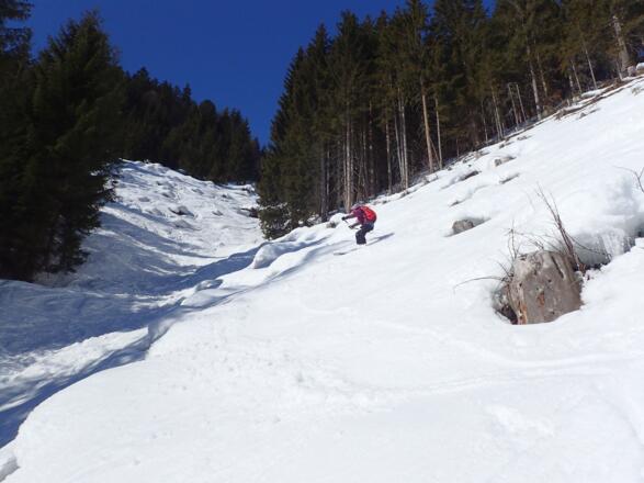 Der Graben oberhalb der Sittleralm