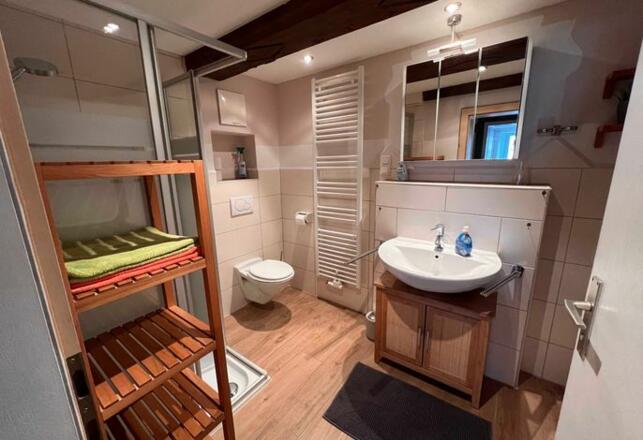 Badezimmer - WC - Dusche - Badewanne Edelweiss