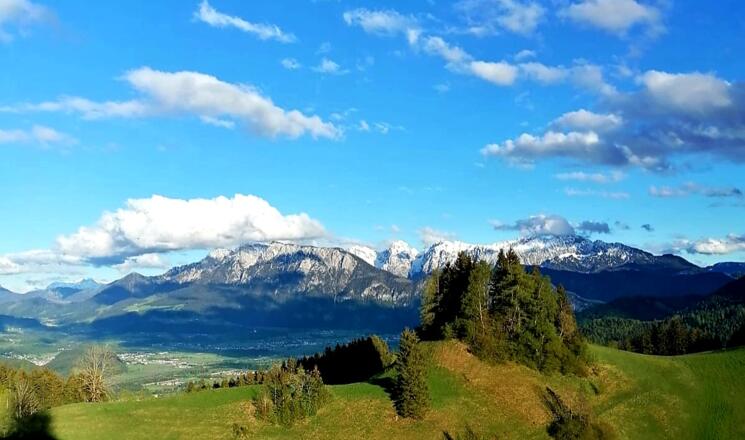 Ausblick aufs Kaisergebirge