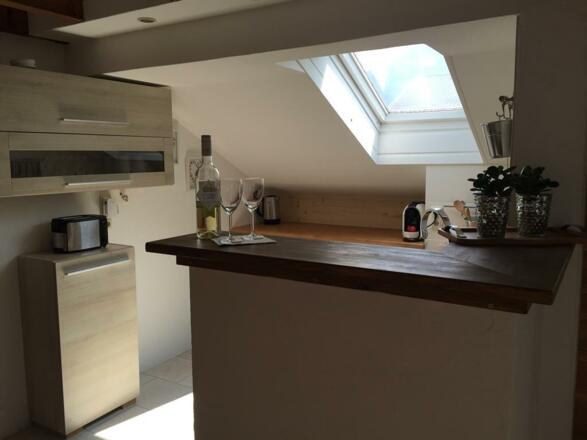 Theke bei der Küche