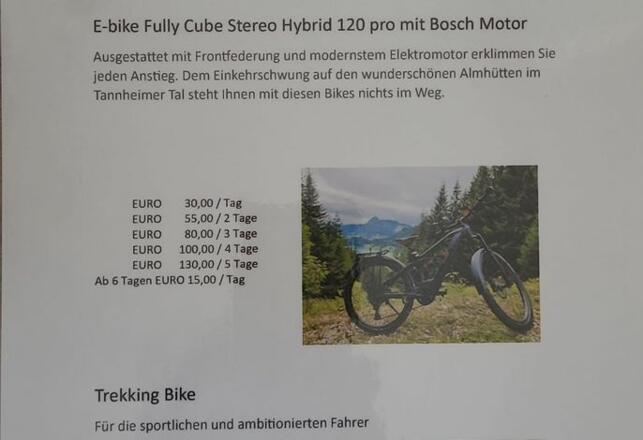 Fahrradverleih - Ebike