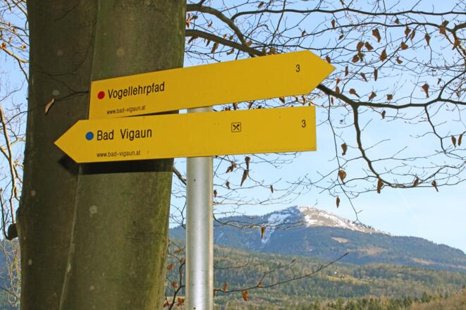 Vogellehrpfad Bad Vigaun_Wegweiser