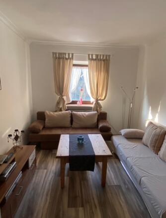 Wohnzimmer mir ausziehbarer Couch (1 Schlafcouch)