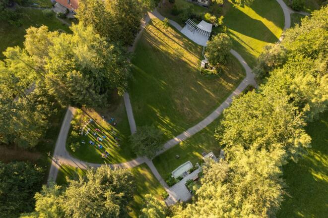 Kurpark von oben