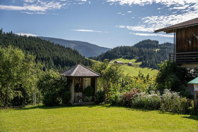 Garten am Langfeldgut in sonniger Lage