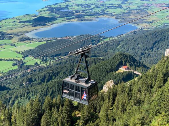 Tegelbergbahn über Schloss Neuschwanstein