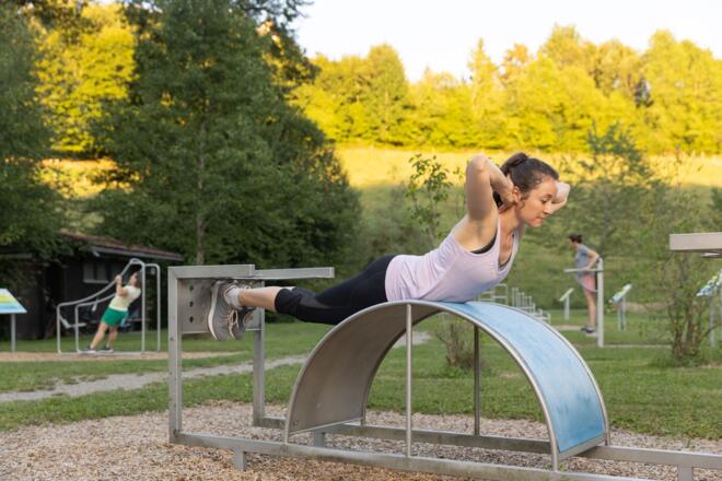 Fitness-Studio im Freien