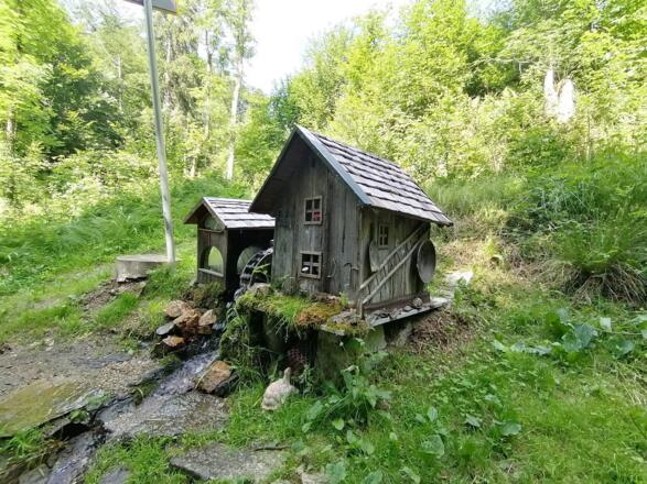Wasserrad mit Schmiede