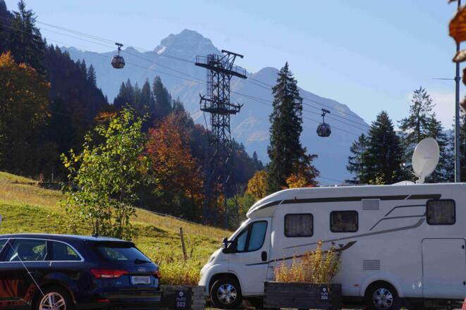 Ansicht Platz mit Kanzelwandbahn