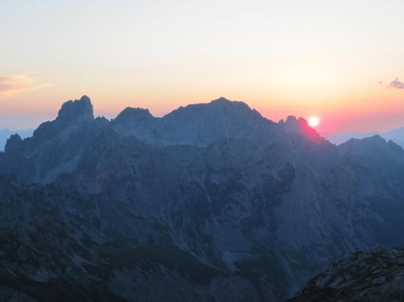 Rückblick zum Gosaukamm