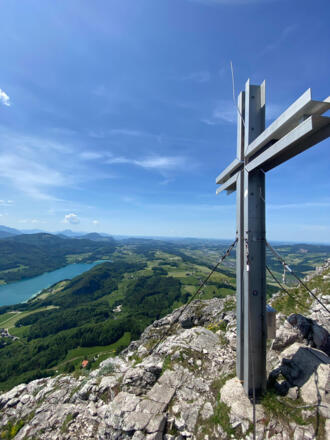 Frauenkopf Gipfel und Fuschlsee