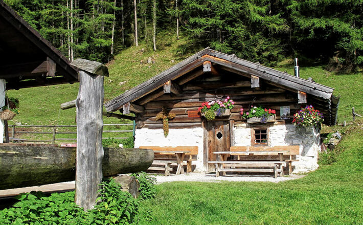 Das Nebengebäude der Bichleralm