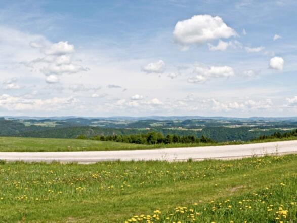 Panoramablick Paschinger Hügel