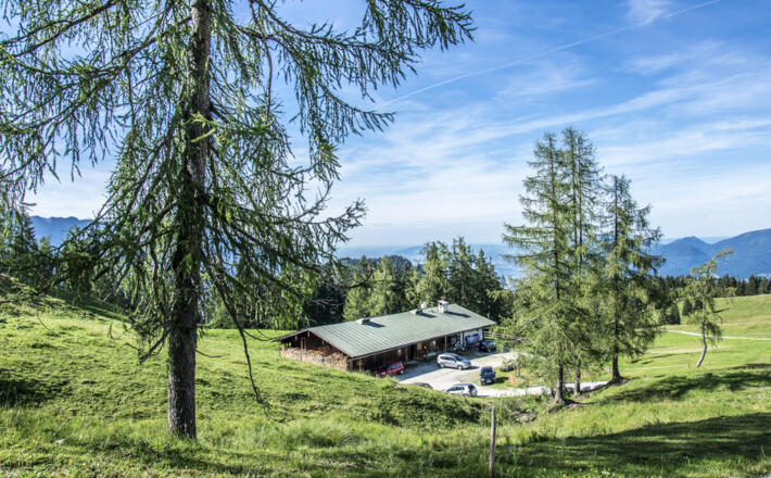 Die Rossfeldalm an der Rossfeld Panoramastraße