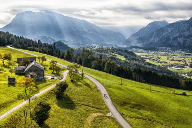 Panoramastraße Predigstuhl Abfahrt mit dem Gravel Bike